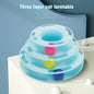 Cat Toy Tower with Colorful Balls
